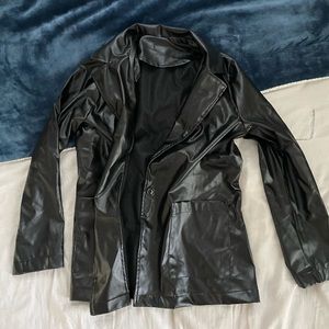 Faux leather jacket